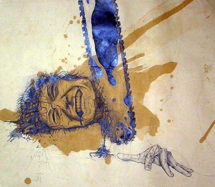 Pencil and lemonade on charcoal paper (36x48) 1988
